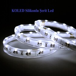 KL-FE60-A0-9W-SLK, Işıklı Tabela, Harf aydınlatma için 10.000K Şerit led, Silkonlu, Dış, 60Led /Mt, 12V, 9W - Thumbnail