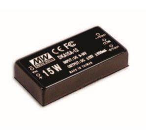 DKA15B-12 Meanwell 18~36Vdc>+/-12Vdc +/-625mA