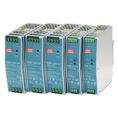 EDR-120-12, Ekonomik Seri, 12V, 10A, Power supply, DIN, Güç kaynağı, ( İnce, Slim)