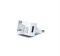 Meanwell - GS05E-USB Meanwell 05Vdc 1.0Amp PrizTip-USB A Tipi