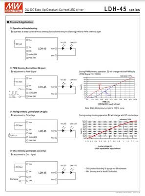 LDH-45B-1050W Meanwell 18~32Vdc>21~43Vdc 1050mA step-up