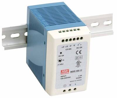 MDR-100-12 Meanwell 12Vdc 7.50Amp DIN Rail