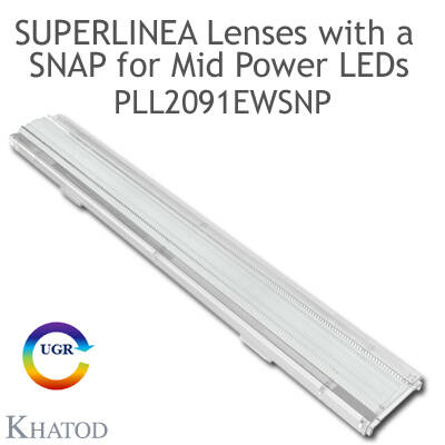 PLL2091EWSNP Khatod Lineer Lens, Khatod ( PLL2091EWSNP) Modul Linear 284mm, 60° FWHM