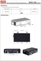 NPB-240-48-TB Meanwell 57.6Vdc 4.0Amp 15~50Ah VAdj(42~60.8) - Thumbnail