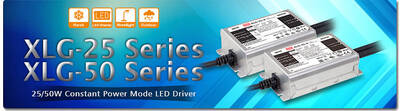 XLG-50-A, 50Watt, Metal kasa, Led driver, Meanwell, 24V, 36V, 54V, 530mA~2100mA, Sabit akım